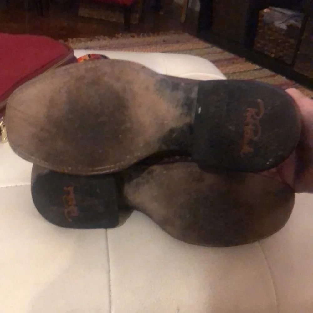 Rod Patrick Wing Tip Square Toe Western Boots - Picture 16 of 16